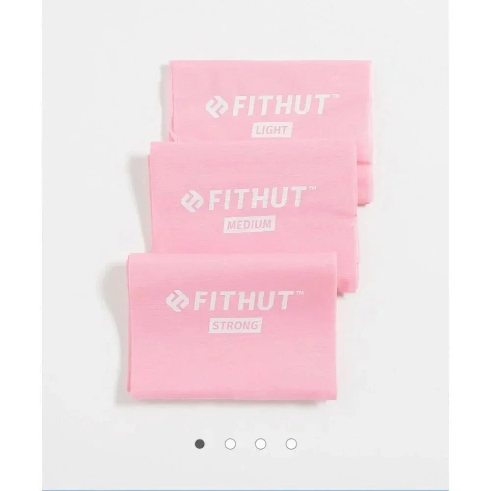 Fithut 3 Pack Large Resistance Bands in Pink